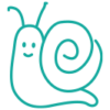 A snail icon