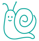 A snail icon